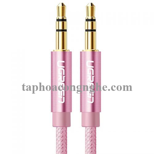 Ugreen 30813 0.5M màu Hồng Cáp âm thanh 2 đầu 3.5mm dương AV112 30030813